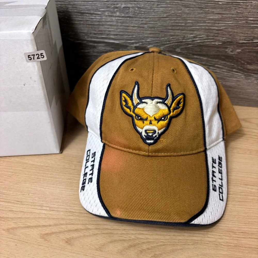 State College Spikes Hat Cap Strap Back Brown‎ MiLB Baseball Adjustable